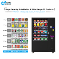 Mesin Penjual Otomatis ZHZN Combo untuk Minuman, Produk Kecantikan & Makanan/Camilan dengan Berbagai SDK Pembayaran Wi-Fi/4G