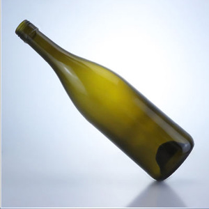 Bouteille de vin en verre vert antique de Bourgogne de 750 ml avec <span class=keywords><strong>bouchon</strong></span> à vis - Product Image 3