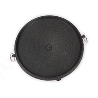 Réchaud à gaz portable multifonctionnel pour le camping, poêle à frire ronde antiadhésive de style coréen, ustensiles de cuisson pour le barbecue en plein air et les voyages