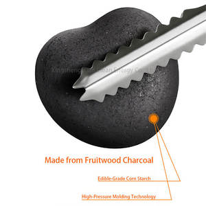 فحم فحم الفواكه 10-فحم رومانسي على شكل قلب مثالي للشواء الحميم والقشرة الخشبية الفحمية للتدفئة المنزلية - Product Image 6