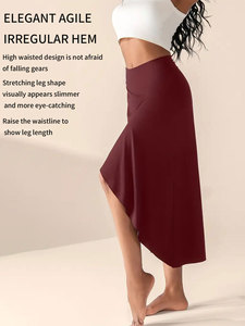 <span class=keywords><strong>Gonna</strong></span> da donna in latino Design irregolare <span class=keywords><strong>gonna</strong></span> monopezzo Chacha Samba Jazz Rumba abito da competizione Costume - Product Image 3