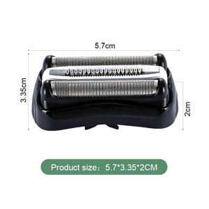Testina di ricambio per rasoio elettrico compatibile con <span class=keywords><strong>Braun</strong></span> <span class=keywords><strong>Serie</strong></span> <span class=keywords><strong>3</strong></span> 32B Mesh Blade 300S 301S 310S 320S 330S 340S 360S 380S 3000S - Product Image 3