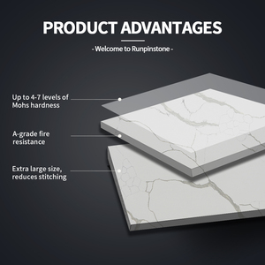 Runpin Đá Nhân Tạo tấm lớn đánh bóng đá thạch anh đá nhân tạo 1600*3200mm hiện đại bảng tường nhà bếp bàn tường bảng - Product Image 2