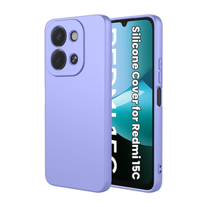Fundas de Silicona Líquida para Teléfono <span class=keywords><strong>Xiaomi</strong></span> Redmi 15C 14C 13C 12C 11C 5G, Venta al por Mayor, Personalización de Logotipo OEM, Carcasa Trasera Impermeable - Product Image 1