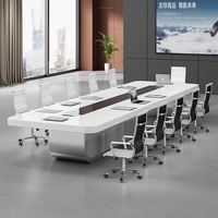 Offre Spéciale mobilier de bureau Commercial moderne de luxe, salle de réunion en bois, Table de conférence pour 8/10 personnes