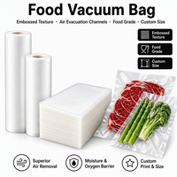 Sacs d'emballage alimentaire sous vide gaufrés PA/PE, pochettes scellées pour cuisson sous vide, congélation et stockage de viande, vente en gros, personnalisables, OEM