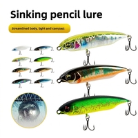Leurre de pêche vibrant haute performance en acier inoxydable 5g 10g, type crayon coulant, pour lancer longue distance, toutes profondeurs, eau salée et rivière
