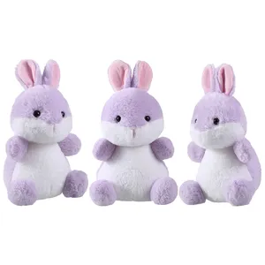 Cute Purple Bunny Plush Toys For Customization Stuffed Rabbit Animal Plush Toys Rabbit Doll