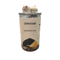 Ail noir fermenté naturel Solo 500g, en conserve sous vide, durée de conservation 12 mois, prêt à consommer, doux, biologique, Halal, ISO, origine Chine