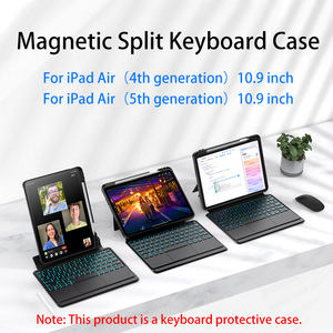 Fabricante Personalizado Caso Teclado Sem Fio para <span class=keywords><strong>iPad</strong></span> Air 4th & 5th Gen Removível Voltar Touchpad Teclado Tablet Capa - Product Image 2