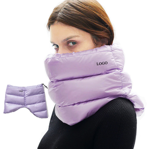 Manufacturer Custom Goose/Duck Down Scarf Neck Collar Adjustable Warm Lightweight <strong>Neckerchief</strong> Scarf for <strong>Men</strong> and Women - Product Image 1