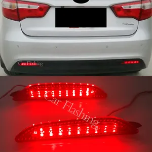 Car Rear Bumper Reflector Lamp For Kia Rio K2 Sedan 2011 2012 2013 2014 Park Brake Light Tail LED Warning Light