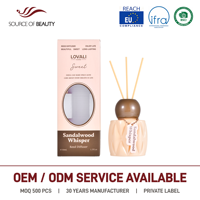 Diffuseur de parfum LOVALI HOME 50ML, senteur Sable Parfumé, pour la maison, le bureau, décoration, cadeau