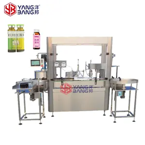 Piston Pump Metering Double Head Filling Line 20ml Plastic Bottle Nail Polish Filling And Capping Machine