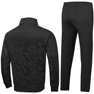 Zip up eşofman boş yüksek kaliteli Logo Slim Fit 2 parça renkli Polyester eşofman takımı erkekler spor giyim Jogger eşofman - Product Image 2