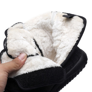 Toda la temporada cálido Unisex malla superior goma/PU suela transpirable antiestático grasa hinchada amplia Espalda alta azúcar pie paño de lana - Product Image 5