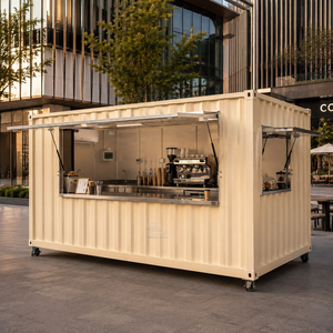Restaurant conteneur, boutique alimentaire modulaire, café extérieur, cuisine commerciale préfabriquée, conteneur maritime aménagé - Product Image 1