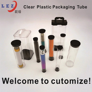 Tubes d'emballage en plastique PC PETG transparents réutilisables, longueur personnalisable, cylindre de rangement transparent - Product Image 5