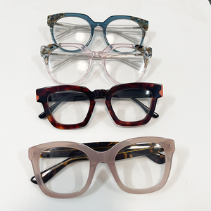 Gafas de Mujer con Diseño de Ojo de Gato, Modernas <span class=keywords><strong>y</strong></span> Populares, con Montura Óptica de Acetato, Gruesa <span class=keywords><strong>y</strong></span> Elegante, Hechas a Mano, Disponibles en Stock - Product Image 6