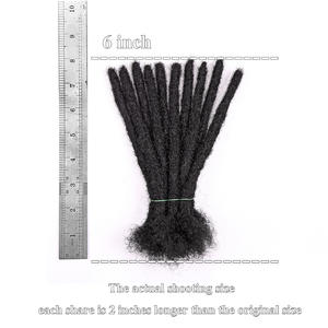 0.2cm 0.4cm 0.6cm 0.8cm Style de <span class=keywords><strong>cheveux</strong></span> africains 100% Afro crépus <span class=keywords><strong>cheveux</strong></span> humains Crochet Dreadlock Extensions pour hommes et femmes - Product Image 4