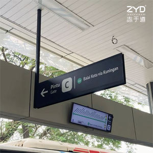 Señales de Dirección para Oficina de Reciclaje de Boletos y Ajuste de Tarifas de Alta Calidad con Texto Multilingüe, Diseño Personalizado para Metro - Product Image 2