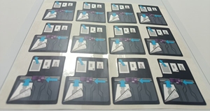 Customized white PET <strong>coated</strong> semi transparent matte <strong>film</strong> waterproof and UV resistant vinyl printers <strong>label</strong> sticker sheet - Product Image 2
