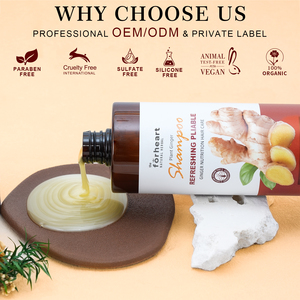 Champú de marca privada orgánico de jengibre de crecimiento <span class=keywords><strong>rápido</strong></span>, champú anticaída, reduce la caída del <span class=keywords><strong>cabello</strong></span>, hidratante y suavizante - Product Image 2