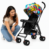 Poussette légère pliable facile à transporter de 3,7 kg pour les aventures en plein air et les voyages en avion
