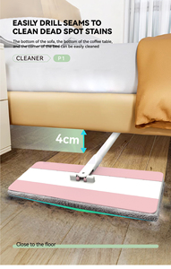 Nouvelle serpillière fantastique pour la maison, design à clipser remplaçable, nettoyage facile en plat, serpillière de grande taille - Product Image 2