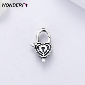 Boucles de serrure à clé en argent oxydé 925, fermoir homard en forme de filet de toile <span class=keywords><strong>d</strong></span>'<span class=keywords><strong>araignée</strong></span> pour bracelet et collier - Product Image 2