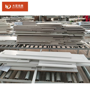 Paneles Decorativos para Puertas Corredizas <span class=keywords><strong>de</strong></span> Armario, Diseño Cuadrado, Color Blanco Crema, Tacto Suave, Borde en Relieve 3D, Ecológicos, OEM, 2 Paneles - Product Image 6