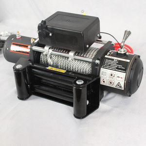 JUDA 12V/24V verricello elettrico 500kg-1500kg di capacità fune di acciaio IP68 impermeabile 24m altezza di sollevamento telecomando 1 anno CE - Product Image 1