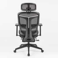Chaise de bureau exécutive ergonomique inclinable en maille, pivotante et réglable, avec accoudoirs confortables, pour un mobilier de bureau moderne