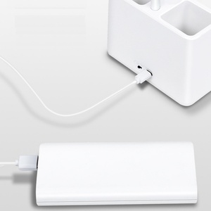 Lámpara de Escritorio LED Recargable con Soporte para Bolígrafos, Luz Blanca Ajustable con Cuello de Cisne, Pequeña Lámpara de Escritorio para Hogar, Oficina y Dormitorios - Product Image 4