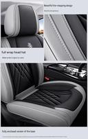Housse de siège de voiture universelle en PVC de haute qualité, durable, tout compris, avec support lombaire et appui-tête