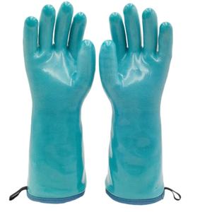 Wholesale Thickened Waterproof BBQ Safety <b>Gloves</b> Heat Resistant <b>Oven</b> Mitts Customizable Kitchen Grill Oil Grilling Mitts Factory - Product Image 3