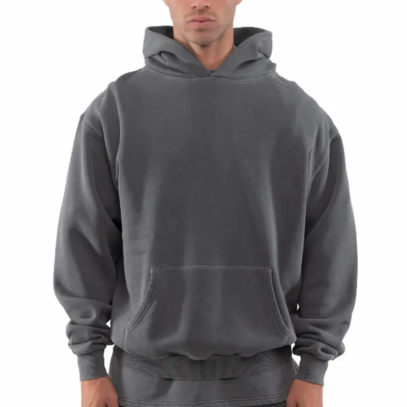 Men's hoodies Cotton Heavy Weight Luxury Quality Oversized Streetwear Pullover sweatshirt Hoodies For Men