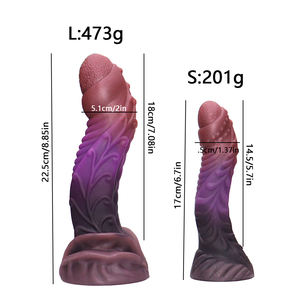 מפעל לשקע רך נוזלי סיליקון אנאלי תקע מפלצת זר דילדו לגברים זוגות; למבוגרים סקס אוננות כלי סקס בחנות שימוש - Product Image 2