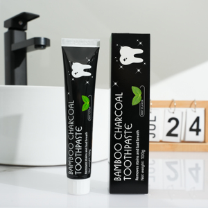 <span class=keywords><strong>2025</strong></span> Mới Bán Buôn Giá Chăm Sóc Răng Miệng Răng Làm Trắng Tự Nhiên Màu Đen Than Hoạt Tính Kem Đánh Răng 100G - Product Image 1