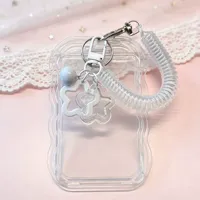 Porte-badge rétractable à bord ondulé pour carte d'identité