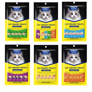 Golosinas húmedas para gatos Varios sabores Listo para enviar Venta al por mayor Golosinas cremosas Tiras para gatos Atún Carne Snack Cat Comida húmeda - Product Image 5