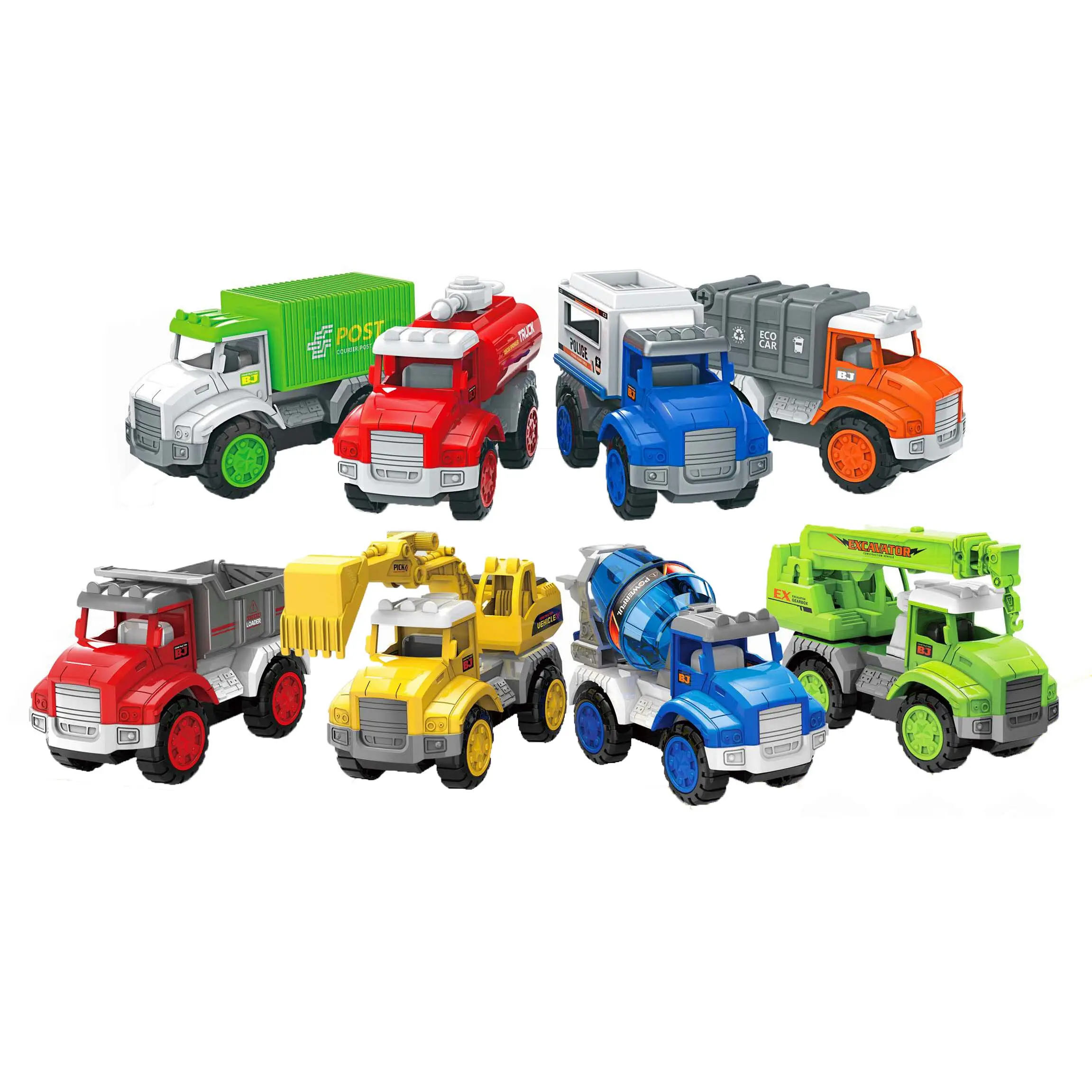 Kinder Trägheit Bautechnik Fahrzeug Spielzeug Reibung Engineering LKW Auto Modell Spielzeug