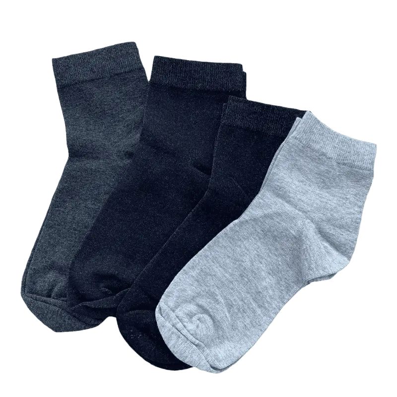 Chaussettes de bonne qualité en fibre d'argent antibactérienne Chaussettes pour hommes Chaussettes de cheville