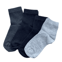 Chaussettes de sport pour hommes en fibre d'argent antibactérienne respirante de bonne qualité