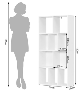 Custom 10-<span class=keywords><strong>Cube</strong></span> libreria in legno scaffale di stoccaggio con dispositivo Anti-ribaltamento - Product Image 3