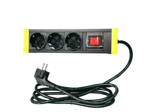 EU Socket PDU อุปกรณ์จ่ายไฟที่ปลอดภัยและเชื่อถือได้พร้อมปลั๊กไฟและสวิตช์ไฟฟ้าสไตล์อังกฤษ