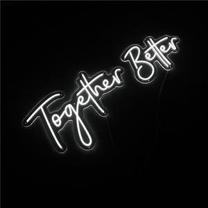 إسقاط الشحن مقاوم للماء حسب الطلب أفضل معا الاكريليك Led رسالة ضوء النيون علامة مخصصة لديكور عيد الميلاد - Product Image 3