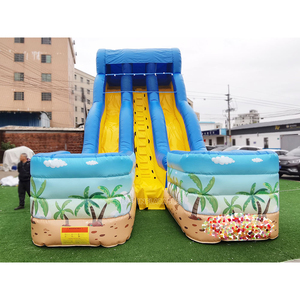 Tobogán de agua inflable portátil para exteriores de 8 metros de altura con piscina para niños verano divertido de fábrica inflable de China - Product Image 2