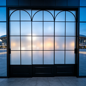 Porte coulissante en aluminium de luxe Deioux avec verre résistant aux impacts d'ouragan pour hôtel, taille personnalisée, prix d'usine - Product Image 1