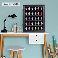 Vitrine murale verrouillable pour figurines miniatures, porte anti-poussière, boîte de présentation pour figurines de collection
